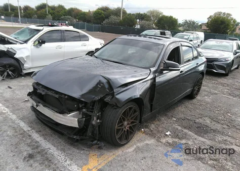 2015 BMW 335I xDrive из США, поврежденный, VIN WBA3B9G54FNR94898